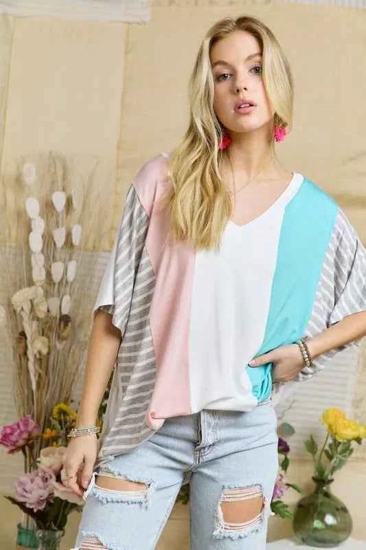 ADORA Colorblock Casual Knit Tunic Top 75aa07a023144768acdc2ab184d4e1a1-Max-Origin