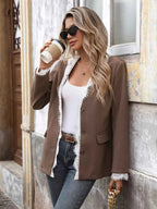 Lace Detail Button Up Blazer 75c06df7abb44379aa945d630eea97da-Max-Origin