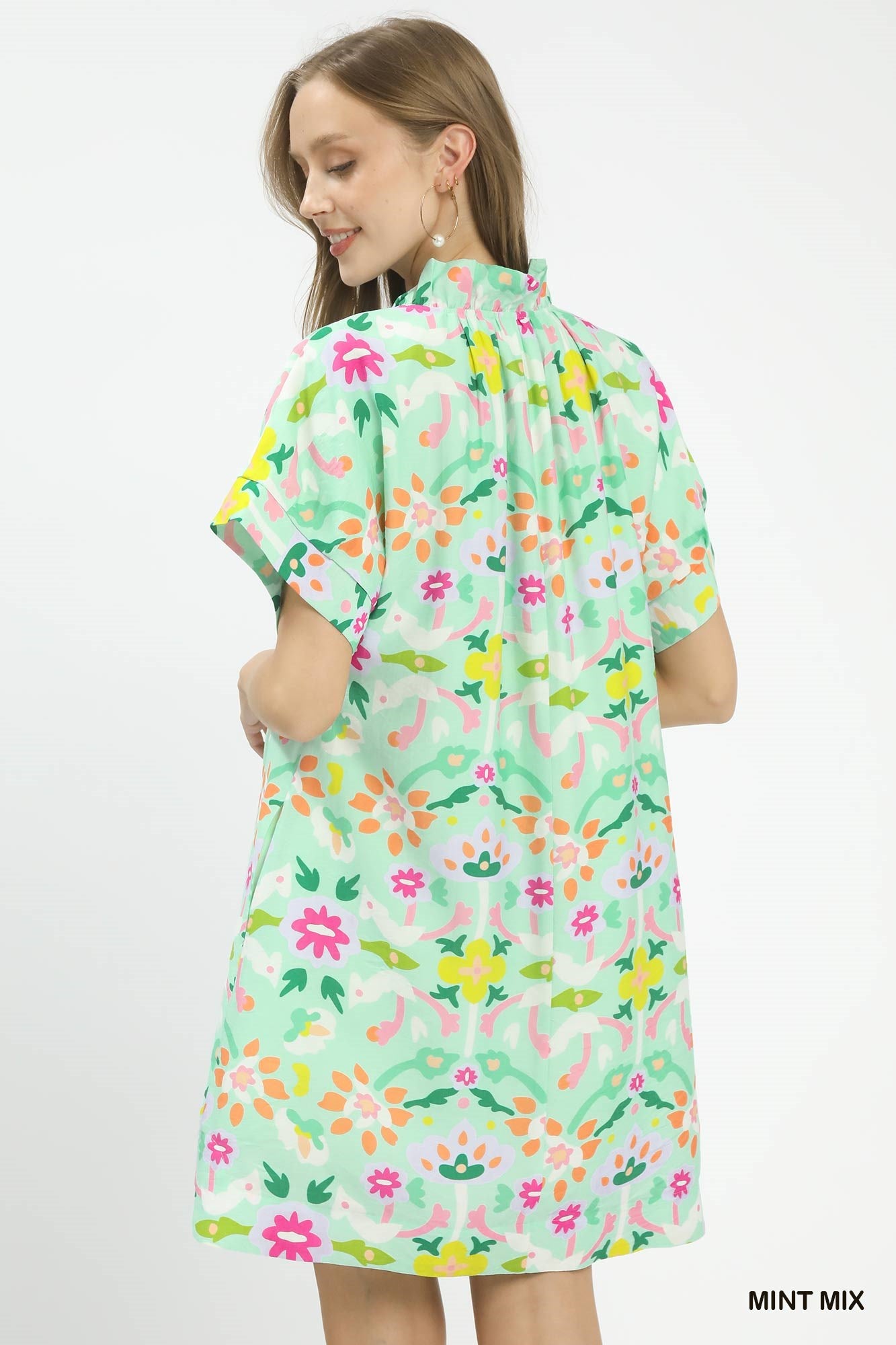 Umgee Abstract Floral Shift Dress 75cfc3f4-cb85-43f2-85b2-1fe74dadfe6e-Max