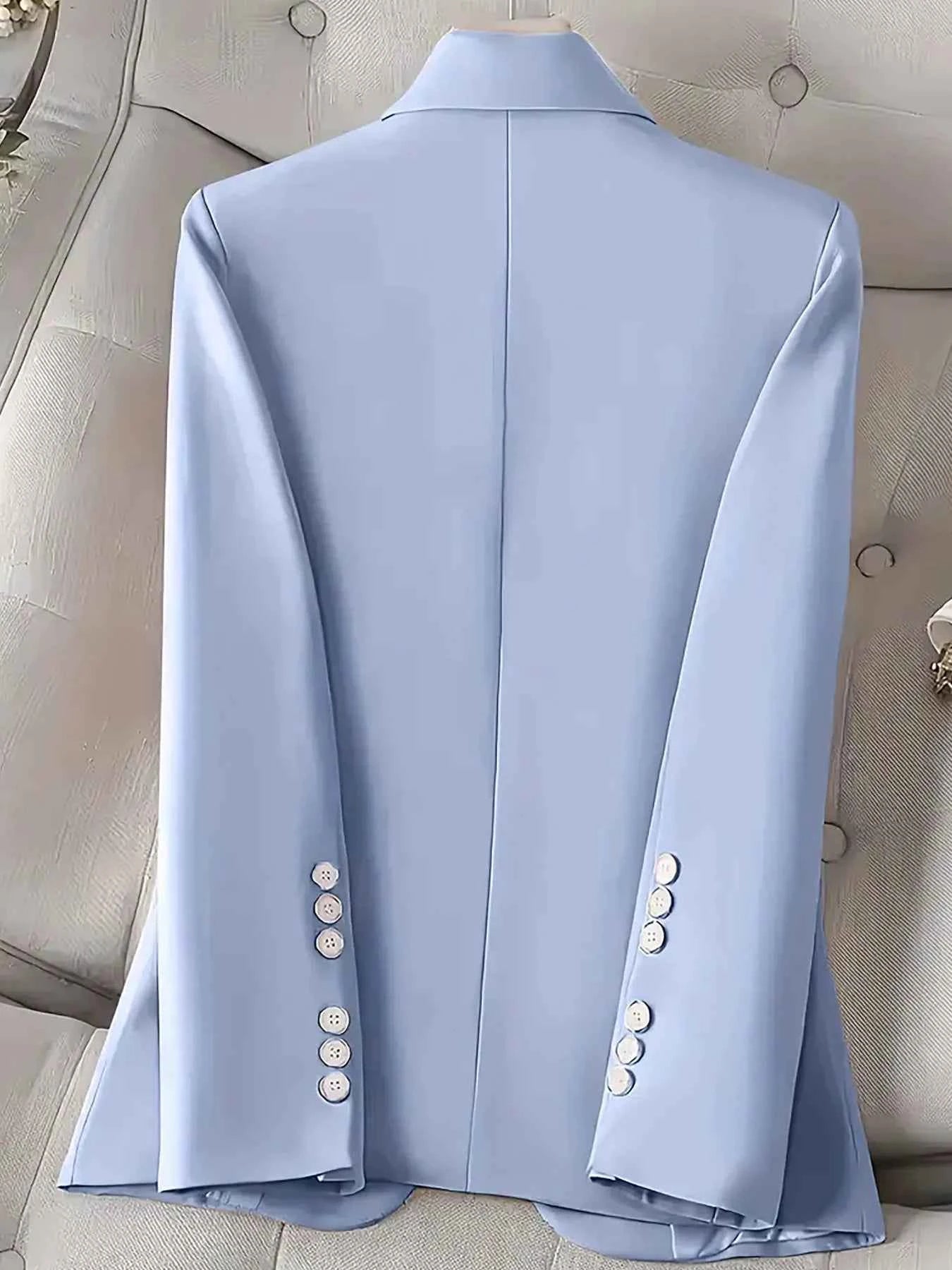 Single-Button Long Sleeve Blazer 75e8bcb17ff844d6aed5150248f69f52-Max-Origin