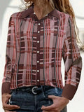 Plus Size Plaid Button-Down Shirt Dusty Pink 76056a59-8558-491b-931a-fdab029c4cc8-Max-Origin