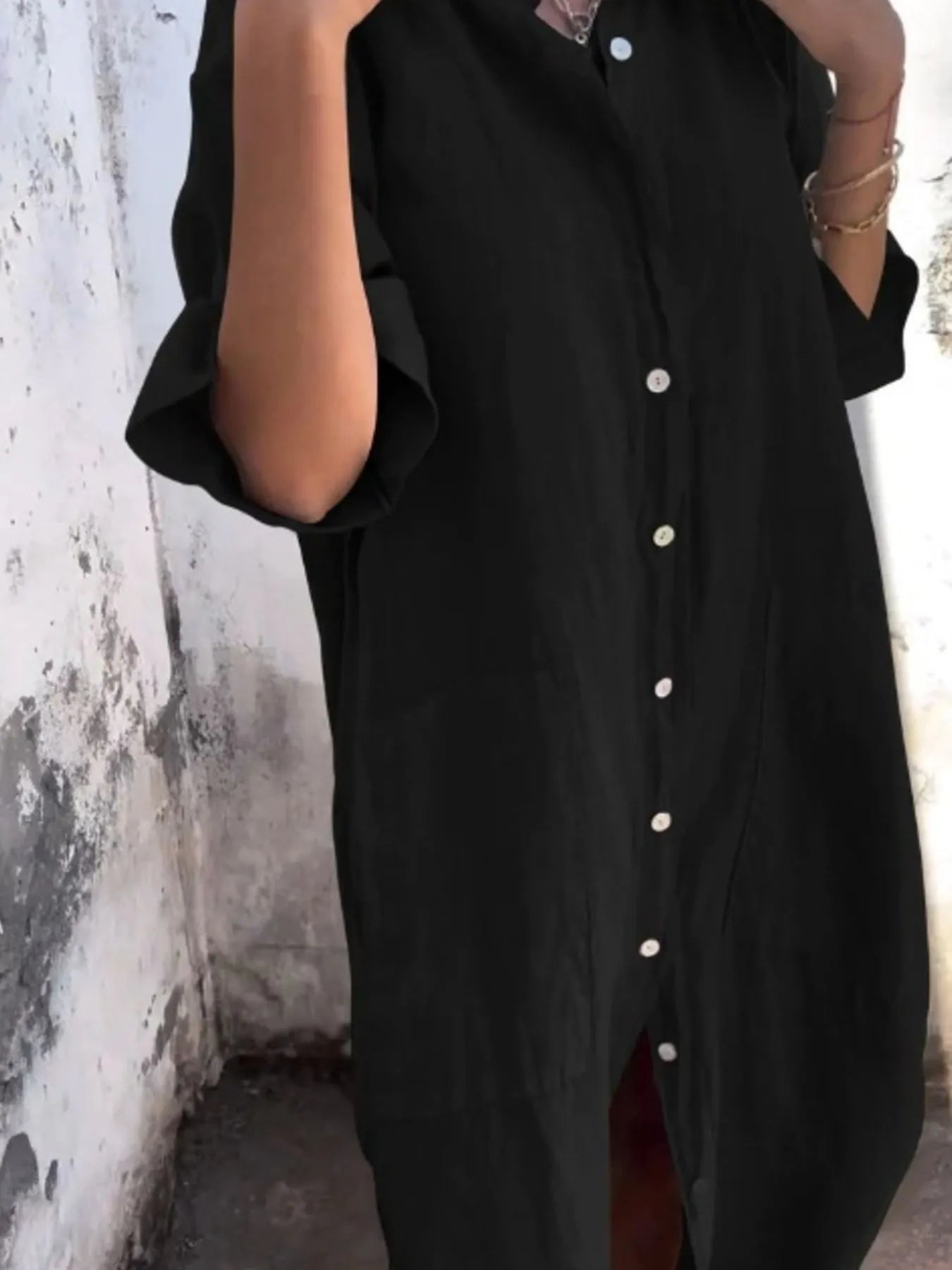 Full Size Casual Linen Button-Down Shirt Dress Plus Size 762b219b-e613-4bda-b29c-6f978ad0b5bb-Max-Origin