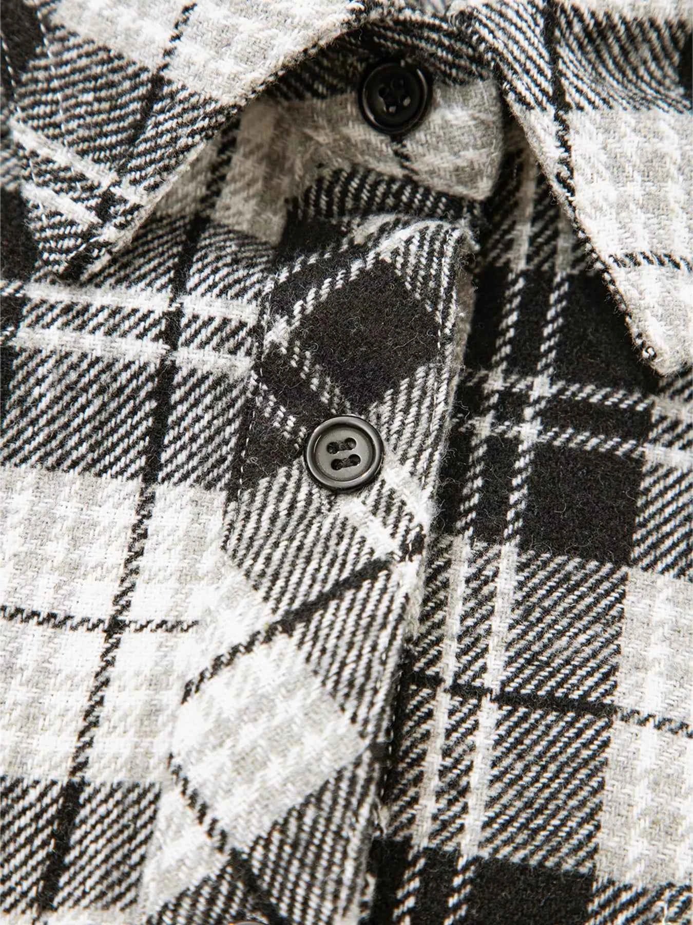 Plaid Print Chest Pockets Buttoned Shirt 762b56aca9f6406d9f6ac495be92dd09-Max-Origin