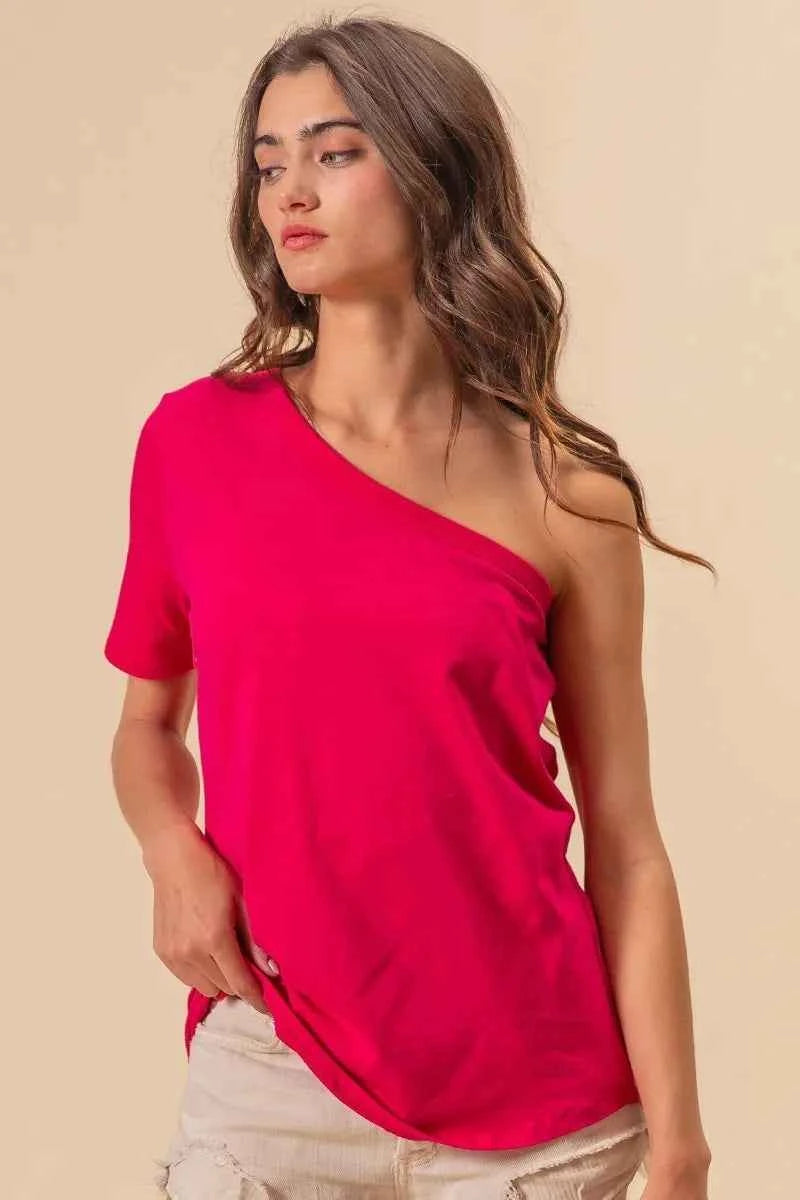 BiBi Cotton Span Knit One Shoulder Top 764fcdbb2ee84c889971c8bd23dcb929-Max-Origin