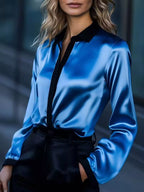 Button Up Long Sleeve Shirt Blue 76a00380930649e985a3d954d6839d7a-Max-Origin