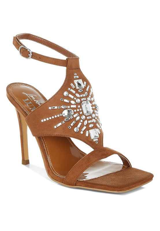 Warda Jeweled Shiny Stiletto Heels 76a0bfc2-339e-4b54-988e-72c606d592a5