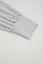 Black Shirred Hem Crop Tank Top Loose Shorts Cardigan 3 Piece Pajama Set 76c2bd476d1d39da