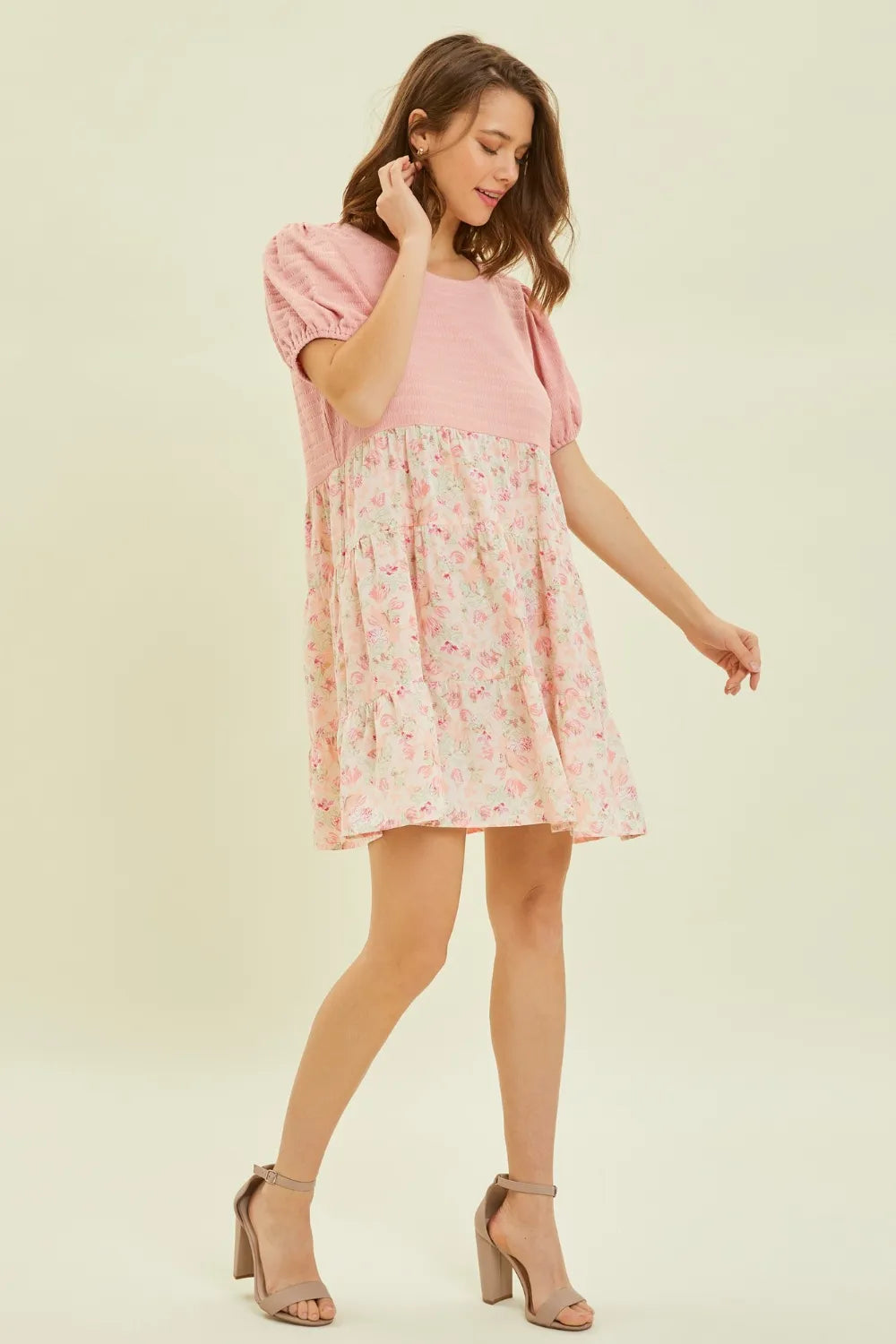 HEYSON Full Size Round Neck Floral Ruffle Hem Mini Dress 76cf6f1a-3fbf-4870-8acc-b455593872e6-Max