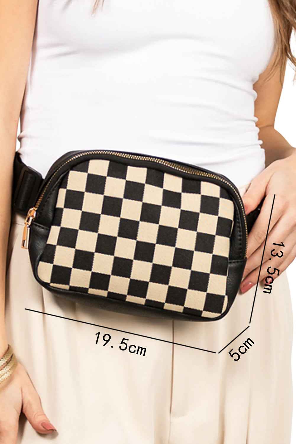 Coffee Faux Leather Checkered Patchwork Crossbody Bag 76e30c53f24b5ba0