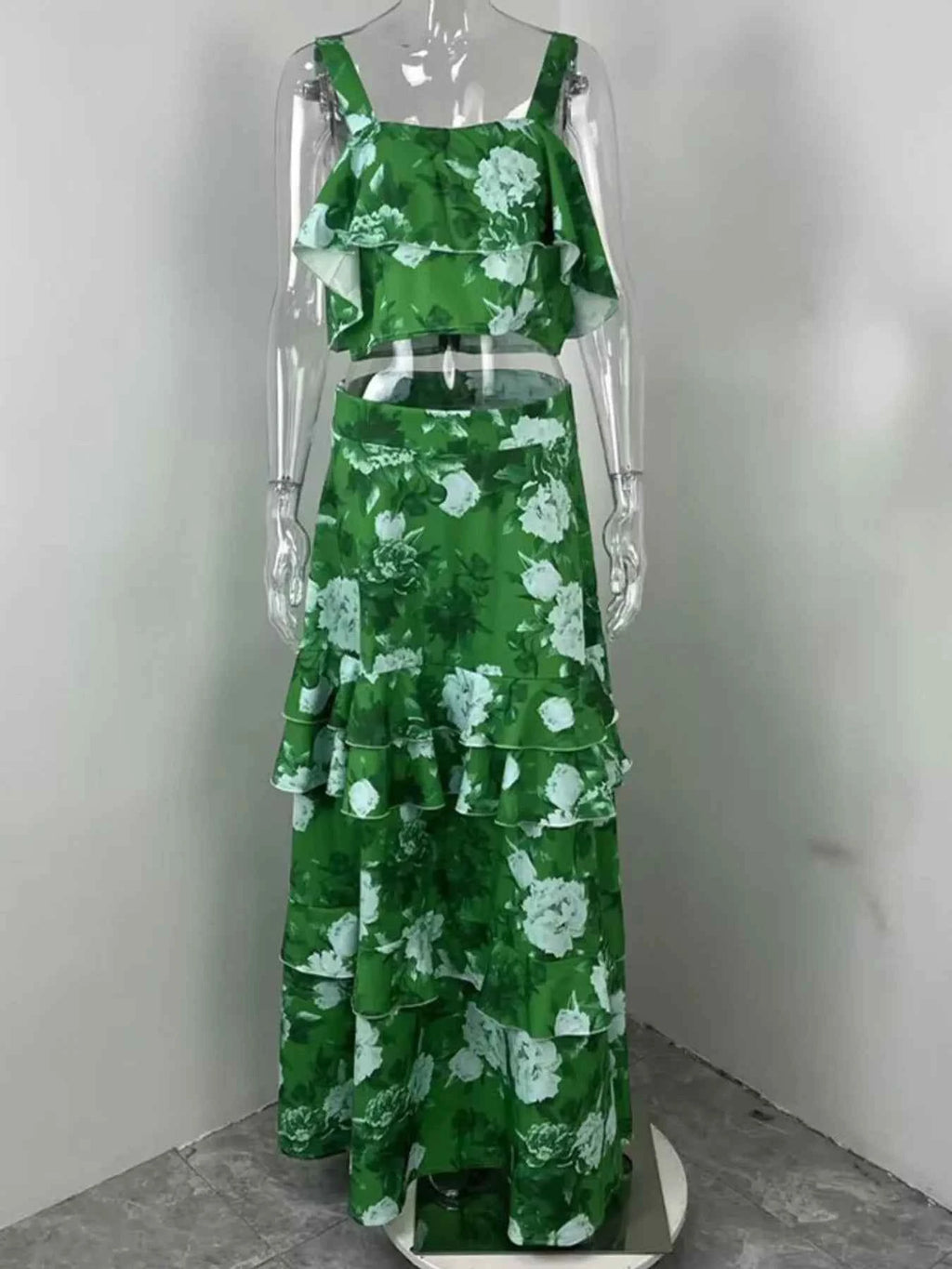 Full Size Floral Cami and Layered Skirt Set Plus Size 76e9f132-097d-4883-906a-6909008334b1-Max-Origin