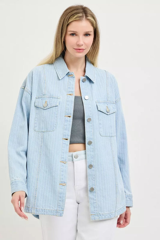Oversized Stripe Denim Shaket 76f84610-9a90-4fee-a810-03fc536b9688-Max-Origin