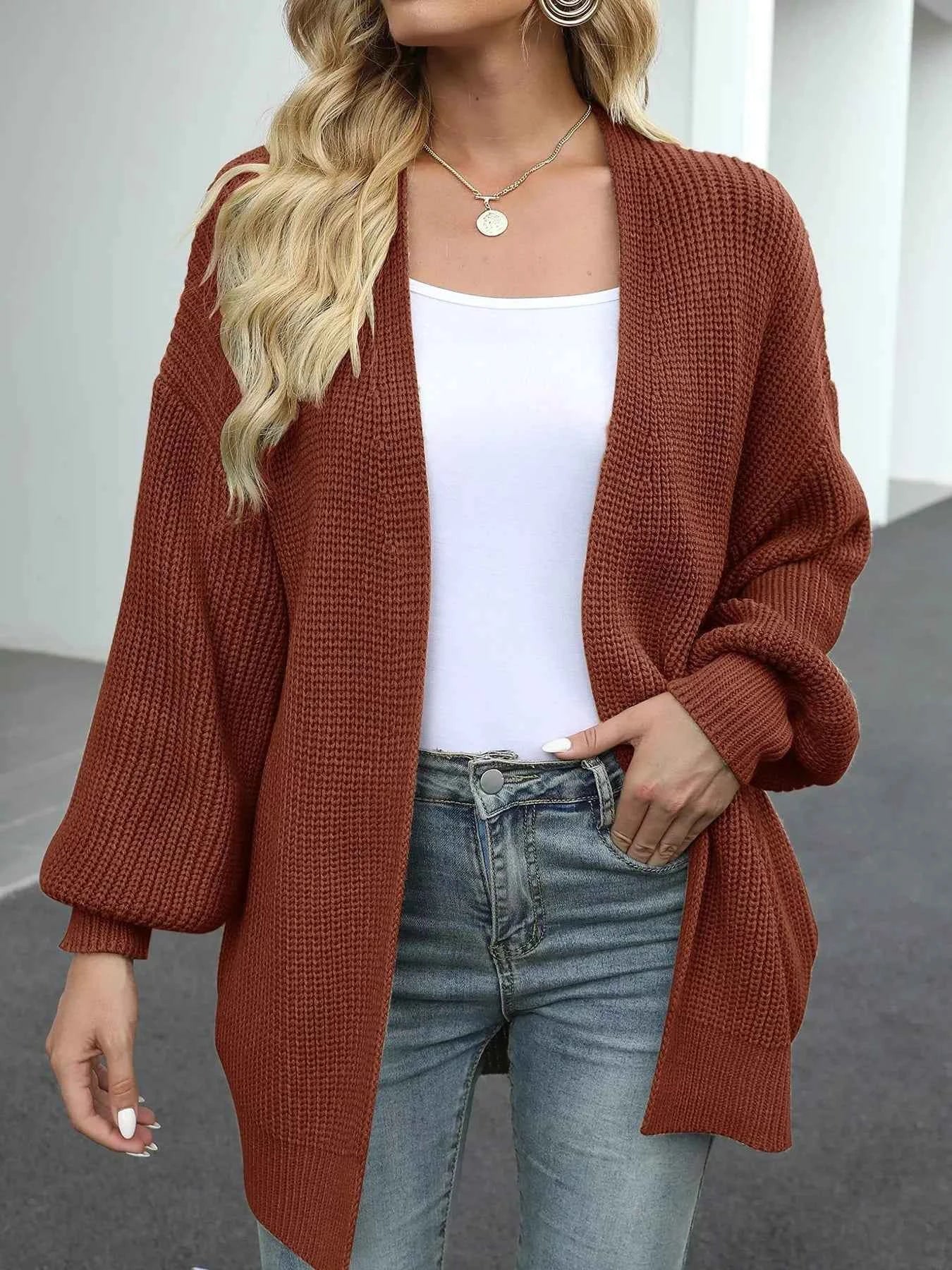 Oversized Chunky Knit Open Front Cardigan 76fd2da029c2447e883f76e96b4d10a8-Max-Origin