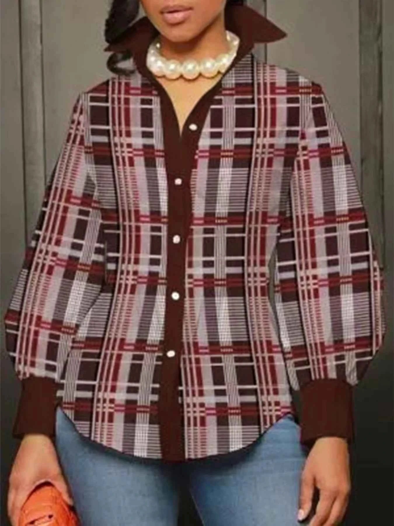 Plus Size Plaid Button-Down Shirt 7712cd37-8efa-47b9-b6ce-4bf7e14a2831-Max-Origin