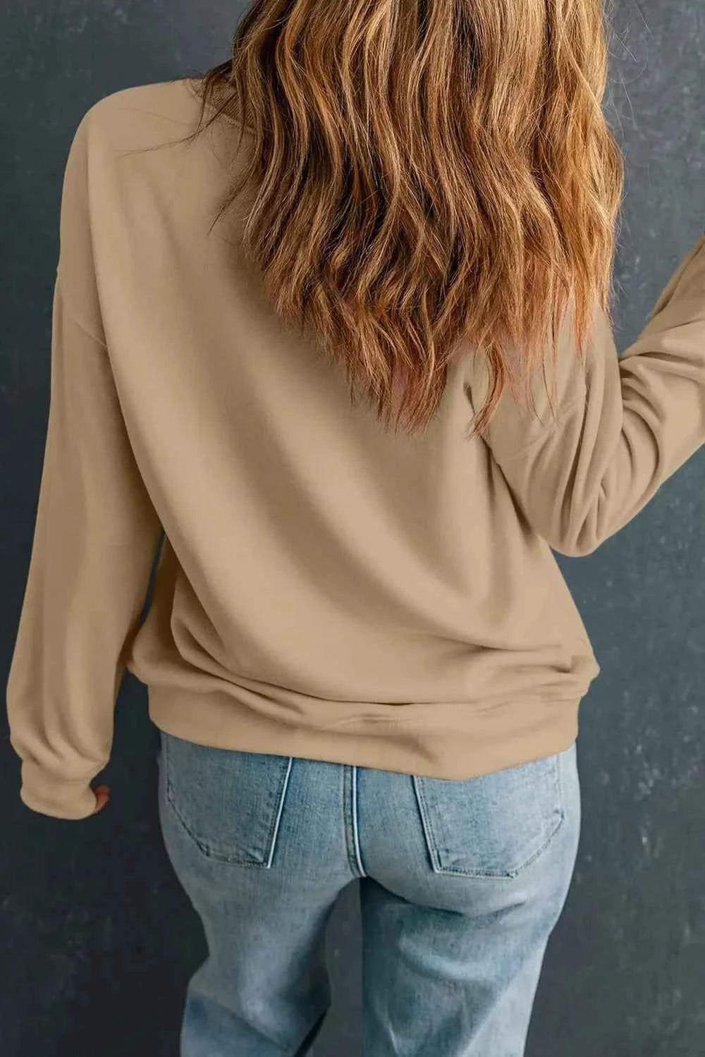 Pumpkin & Flower Graphic Long Sleeve Sweatshirt 77507c90-70cb-44ff-8284-f4c47e020d34-Max