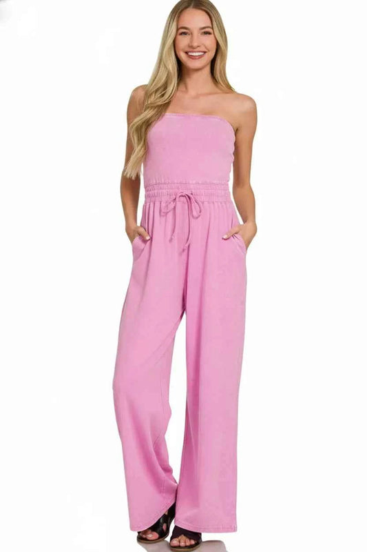Acid Washed Strapless Tube Top Jumpsuit 775d66fb-dfea-4c86-8187-d24cb17d78ad-Max-Origin