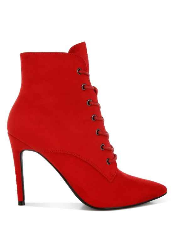 Nesta Stiletto Heel Lace Up Boots 776fbb80-6b6b-4bd1-b371-677e0763c8f4