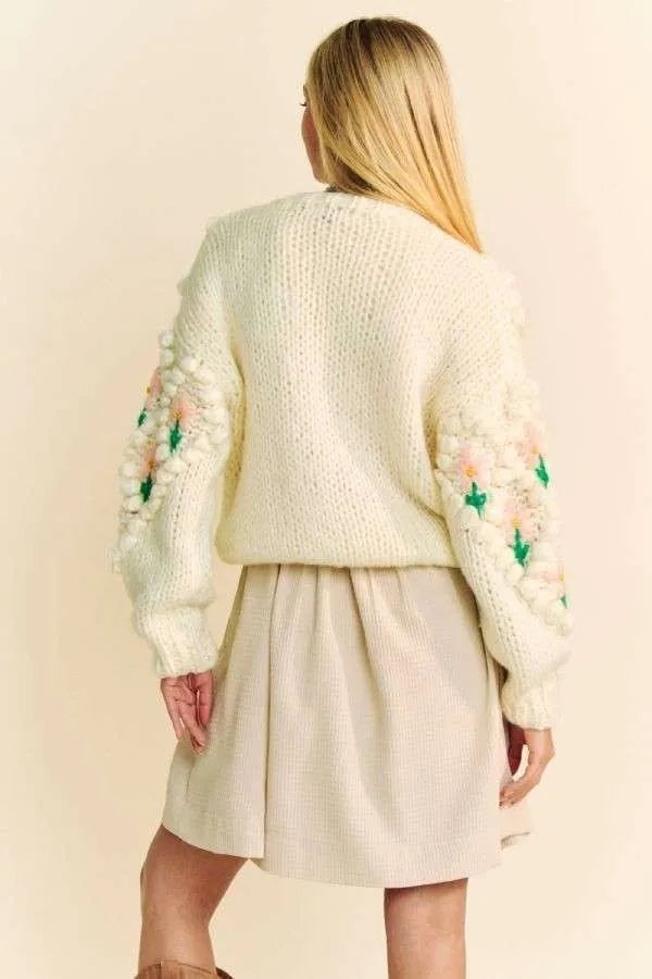 Davi & Dani Floral Pattern Button Down Cardigan 779fb990-ff3d-4d96-b3ef-08afb6164639-Max