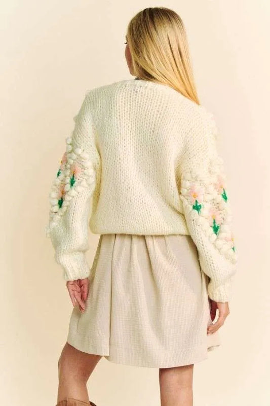 Davi & Dani Floral Pattern Button Down Cardigan 779fb990-ff3d-4d96-b3ef-08afb6164639-Max