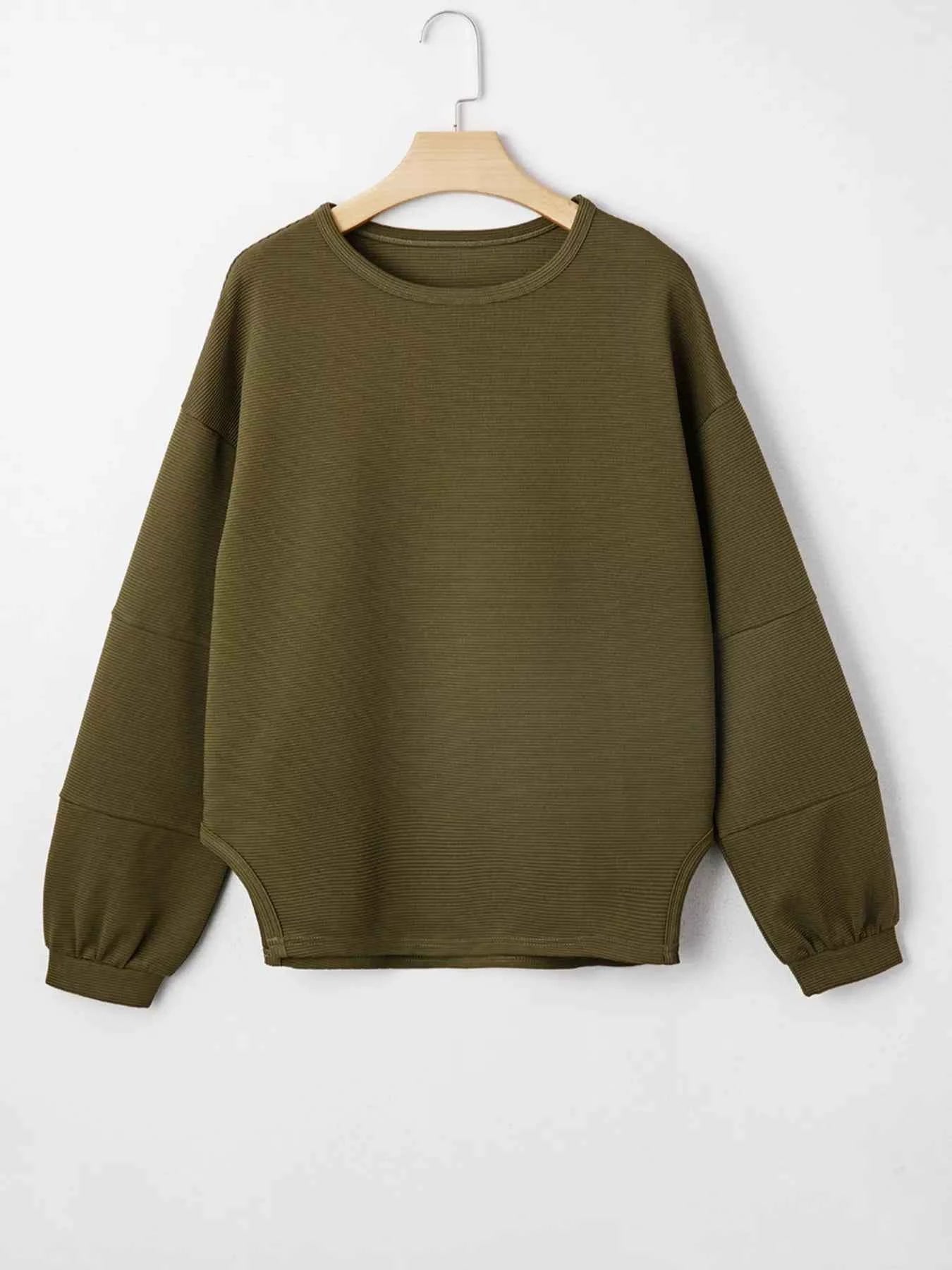 Ribbed Knit Oversized Sweatshirt 77abad1ff48f495196ff4287bcef9c45-Max-Origin