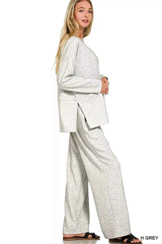 Zenana Scuba Side Slit Top and Pants Set 77cec442428e4901a36a69fd030cd5fa-Max-Origin