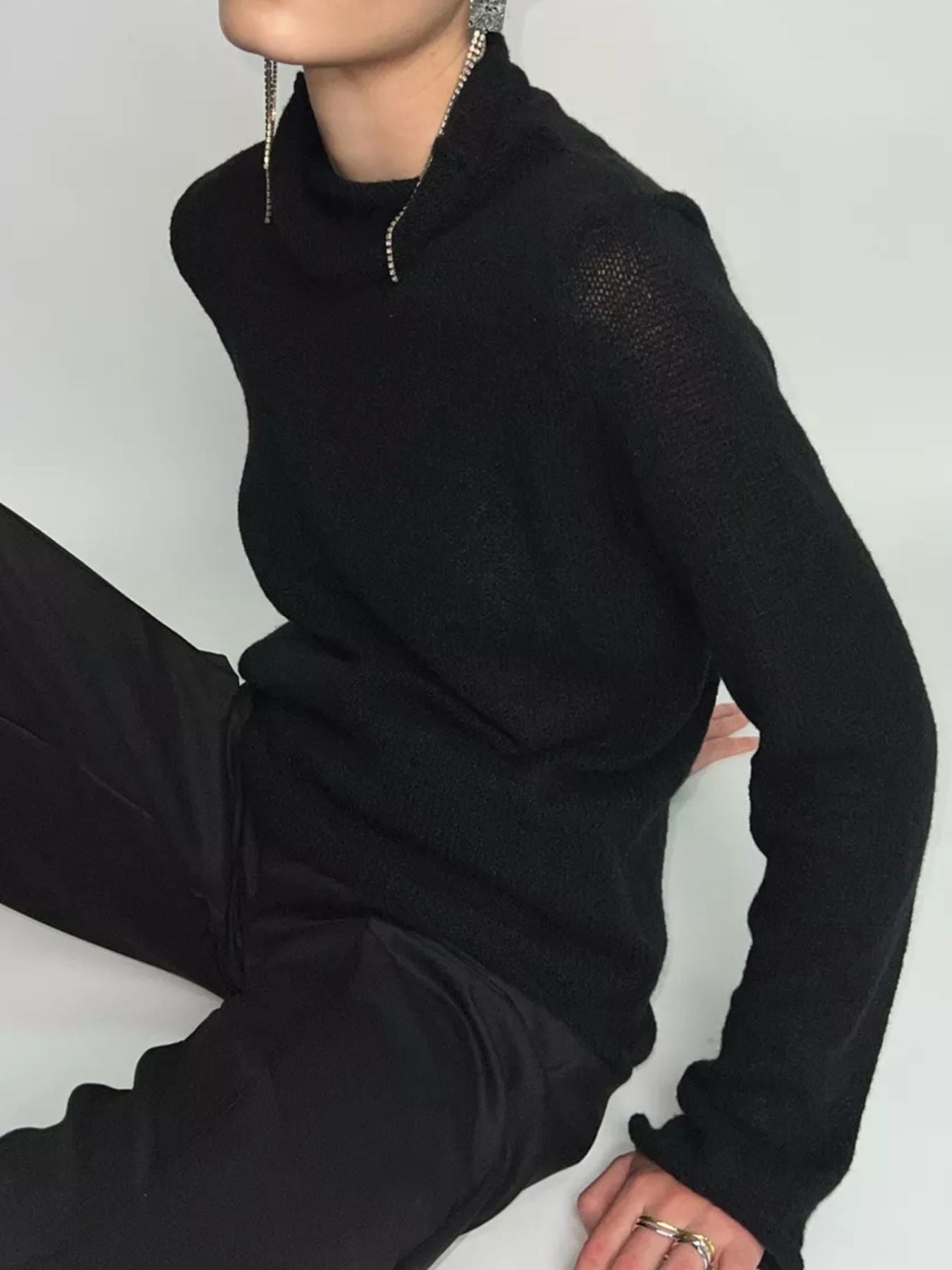 Mock Neck Long Sleeve Sweater 77df5dc6-40ee-4ad8-895c-8c74e487a81d-Max