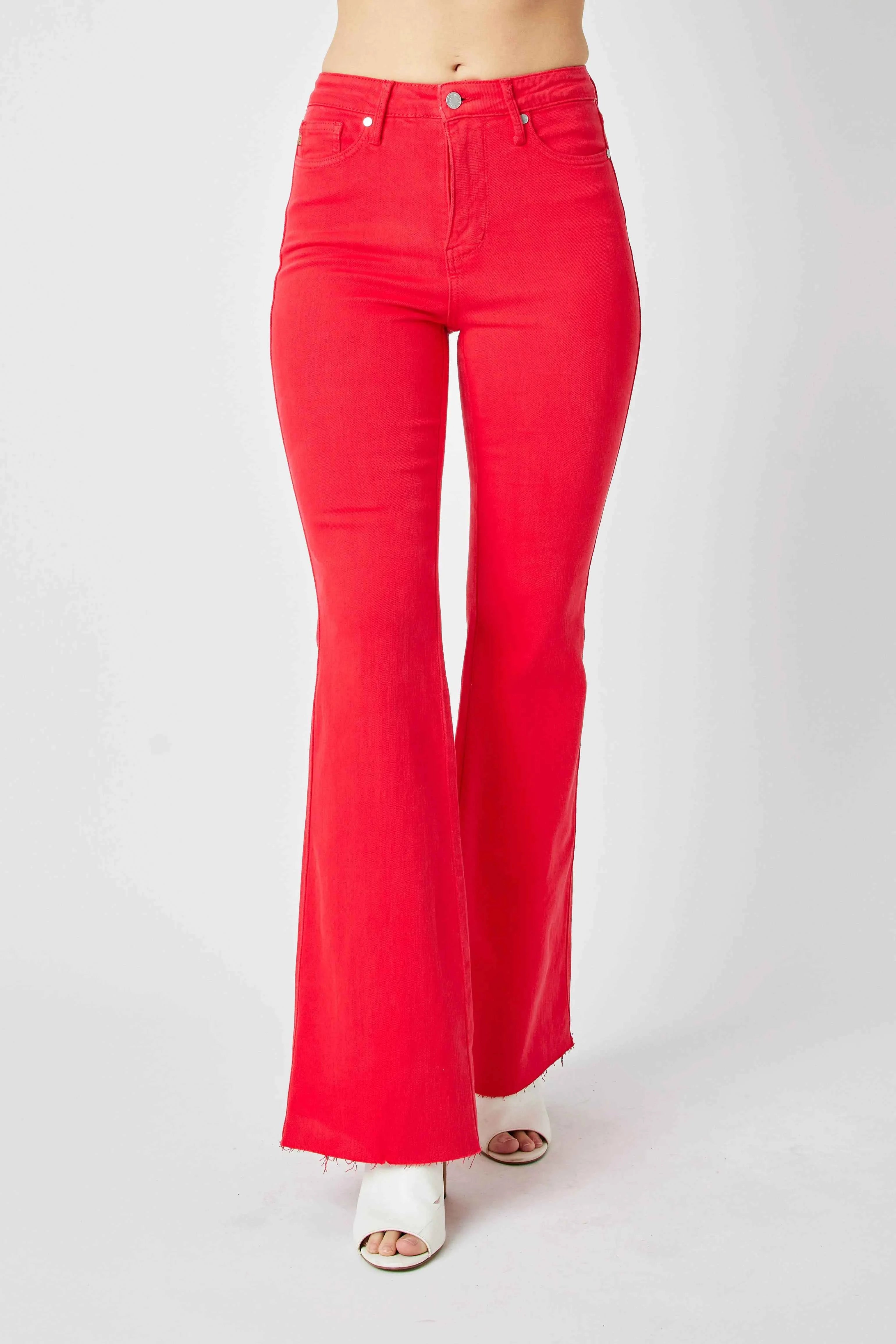 Judy Blue Full Size Hw Tummy Control Garment Dyed Flare Jeans Plus Size 77f2021a8d444cb2aa30d97e79cb0ca1-Max-Origin