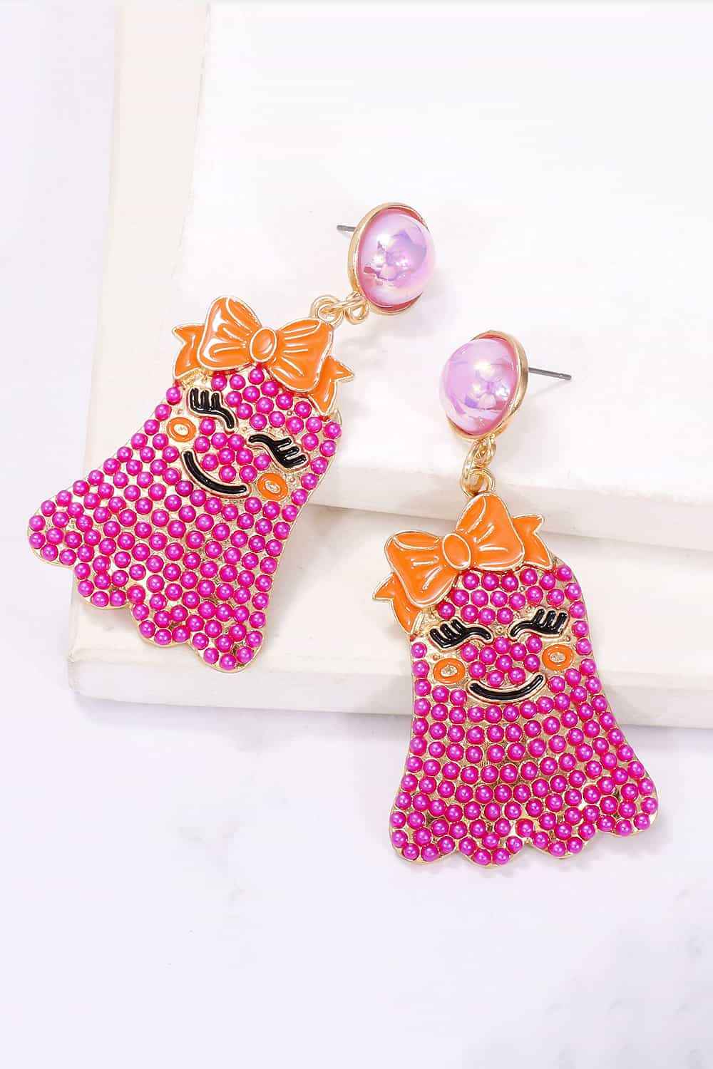 Smiling Ghost Shape Synthetic Pearl Earrings 78550aaae0a04837bb03d70d7ebb51dc-Max