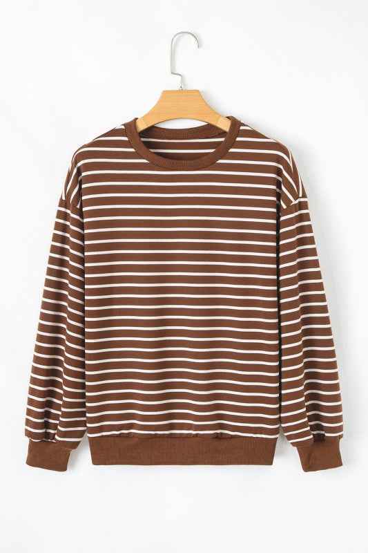Blakely Sleeve Loose top Long Sleeve Top Coffee 7859e59e-a405-4302-a07e-a1eab0491b95