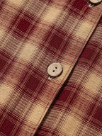 Plaid Print Ruffled Long Sleeve Patchwork Hem Mini Shirt Dress 785ebc0656f2433e959463f66761f4ae-Max-Origin