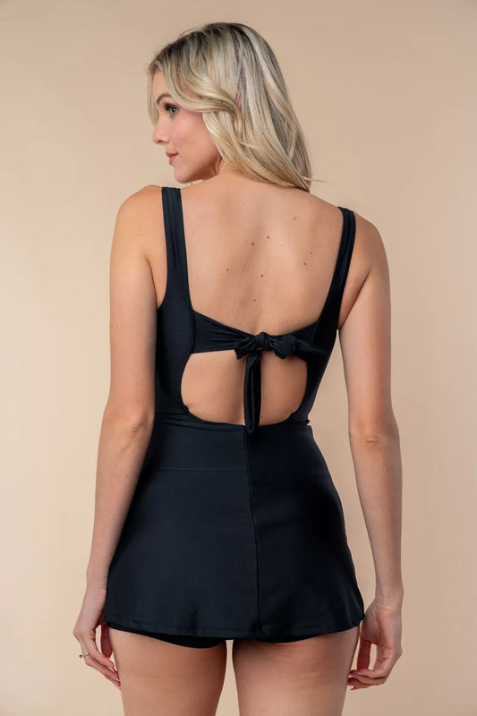 White Birch Full Size Sleeveless Tie Back Performance Knit Swim Dress 7864c906-5425-424b-bac6-82d29a46771f-Max