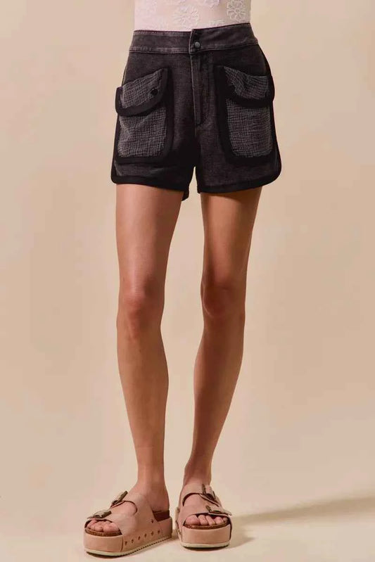 Mineral Washed Terry High Rise Cargo Shorts 7881abf220bd4fb398aab3f11c5e846a-Max-Origin