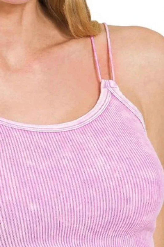 Washed Ribbed Seamless Double Strap Brami 788a611b-91d7-4b27-868d-58293f90b034-Max-Origin