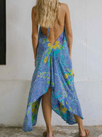 Asymmetrical Hem Printed Halter Neck Dress 78cd660c-ecd4-45c5-a99a-a6e935cddf97-Max-Origin