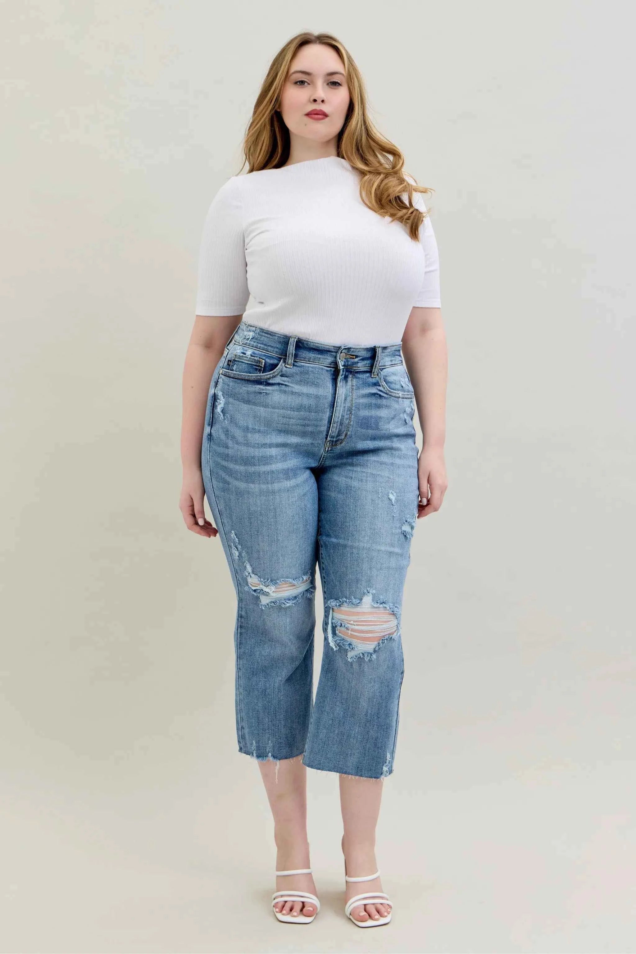 Judy Blue Full Size High Waist Destroy Crop Wide Leg Jeans Plus Size 78d0bd3b-eab2-4aec-9efc-db7531046f0a-Max-Origin