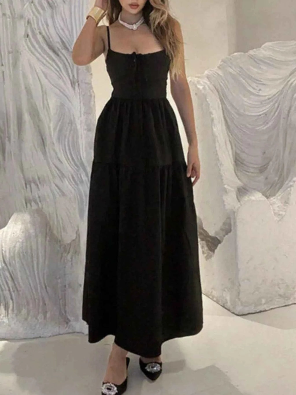 Lace Up Back Maxi Cami Dress 78e15516-0734-477e-9b0f-a5d12e6b6e9b-Max-Origin