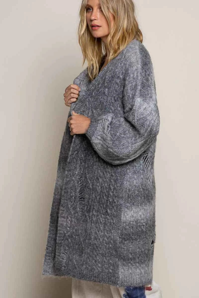 POL Distressed Cable-Knit Ombre Dying Cardigan 792d95dd-9eee-4c78-a197-d1242b94bc57-Max-Origin