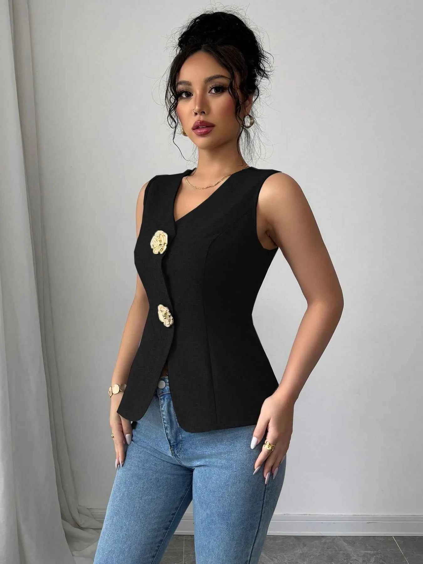 V-Neck Button Detail Tank Top 793ef070-439a-46c3-8907-82b90f00f0f7-Max-Origin