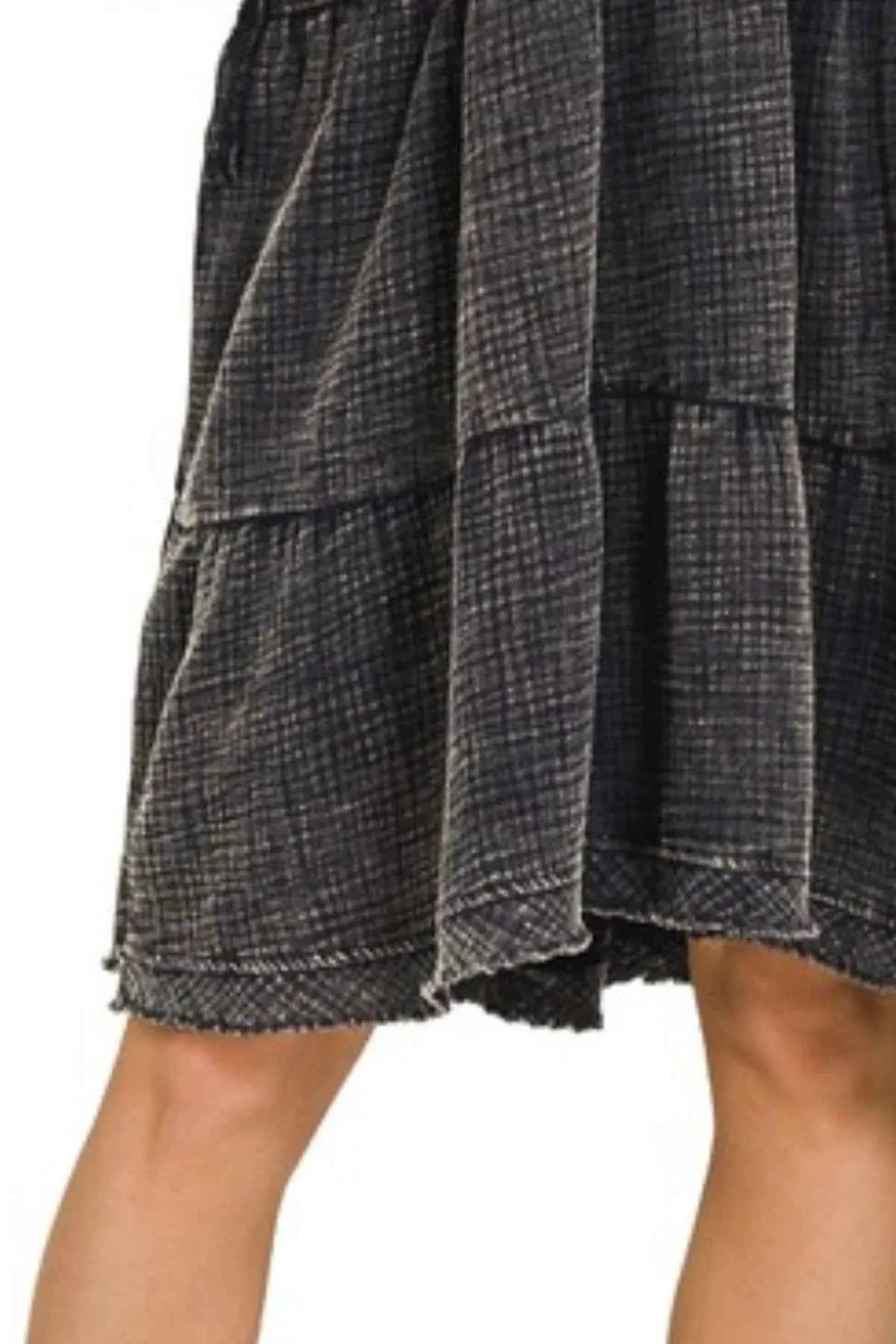 Zenana Washed Double Gauze Raw Edge V-neck Dress 79732ce4-7c46-4d40-885a-a4ee0fa8564f-Max-Origin