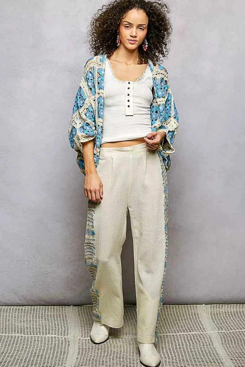 POL Open Front Floral Crochet Cardigan 7984c0a0-7349-4078-923a-1fba230947d6-Max-Origin