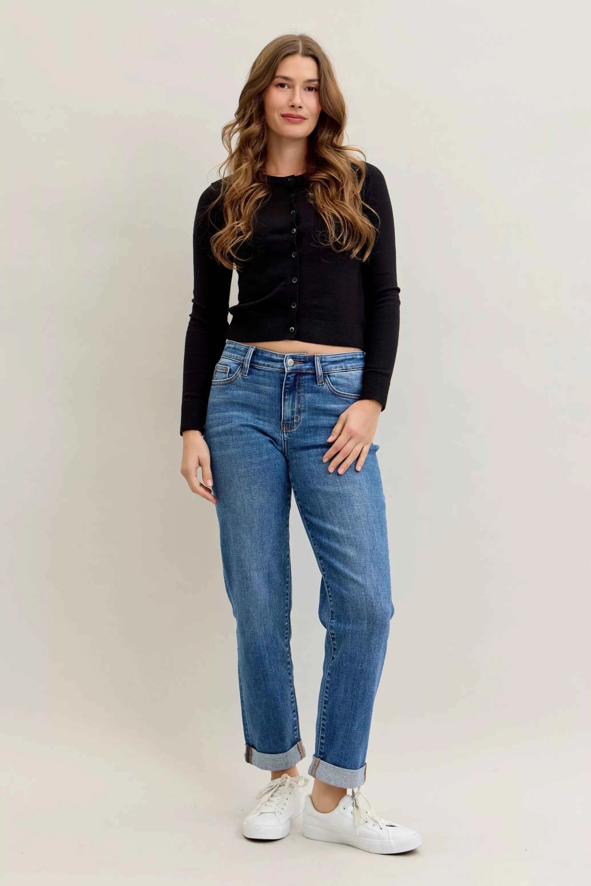 Judy Blue Full Size Mid Rise BF Classic Cuffed Jeans Plus Size 799049c244ae4e25a5fb558d504d7f6b-Max-Origin