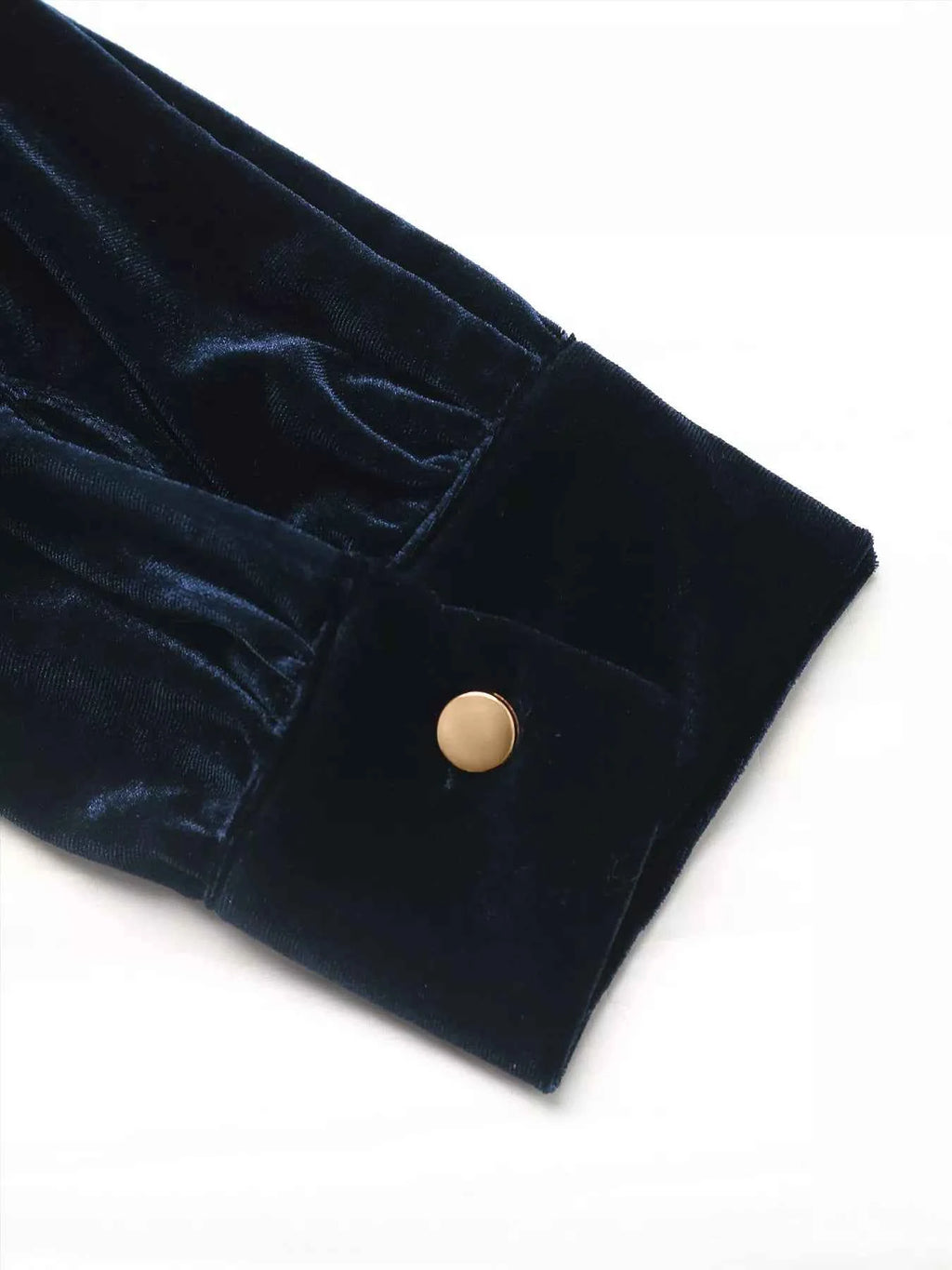 Velvet Button Front Long Sleeve Blouse 799ae895f5084a9fb8fb08add40dd899-Max-Origin
