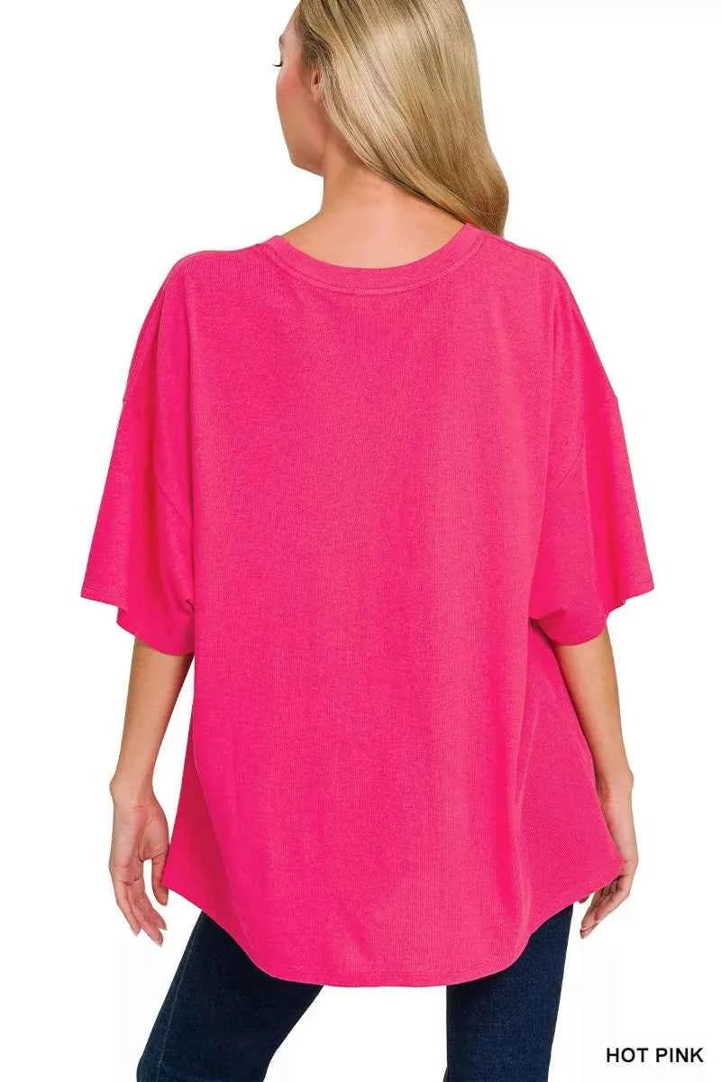Zenana Cotton Short Sleeve Oversized Tunic Tee 799e74cc681243a0abdd46e1b3f91c16-Max-Origin
