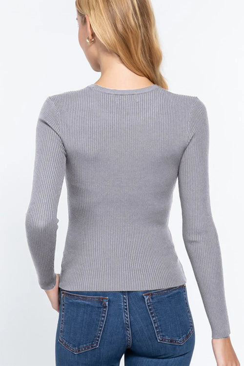 ACTIVE BASIC Full Size Ribbed Round Neck Long Sleeve Knit Top 799f01cb-6499-4655-b2a4-101427c96f24-Max