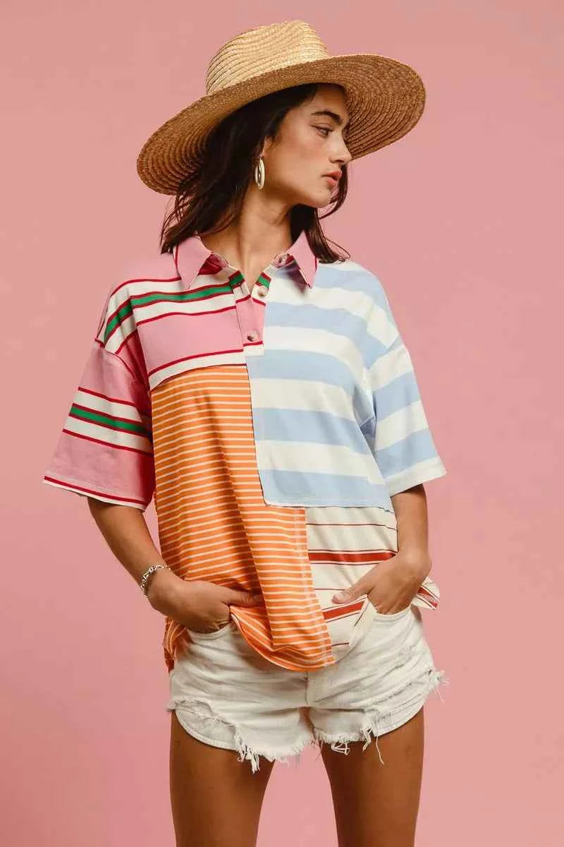 BiBi Mix And Match Stripe Color Block Shirt 79a99f7751784480a87a644507aa4f15-Max-Origin