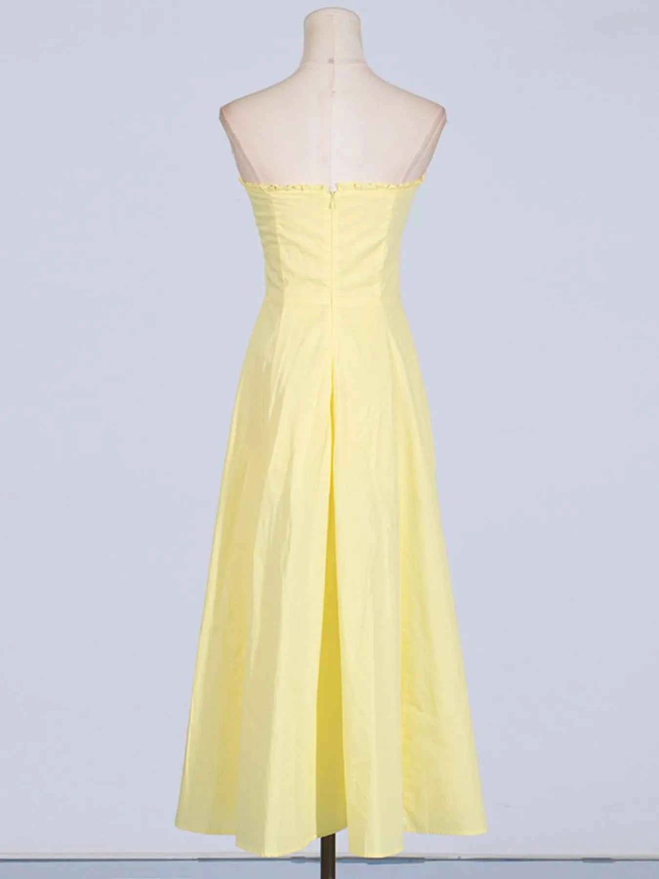 Slit Sleeveless Zip Back Midi Dress 79bdfd01bfec4b67880c51e07d8b9758-Max-Origin