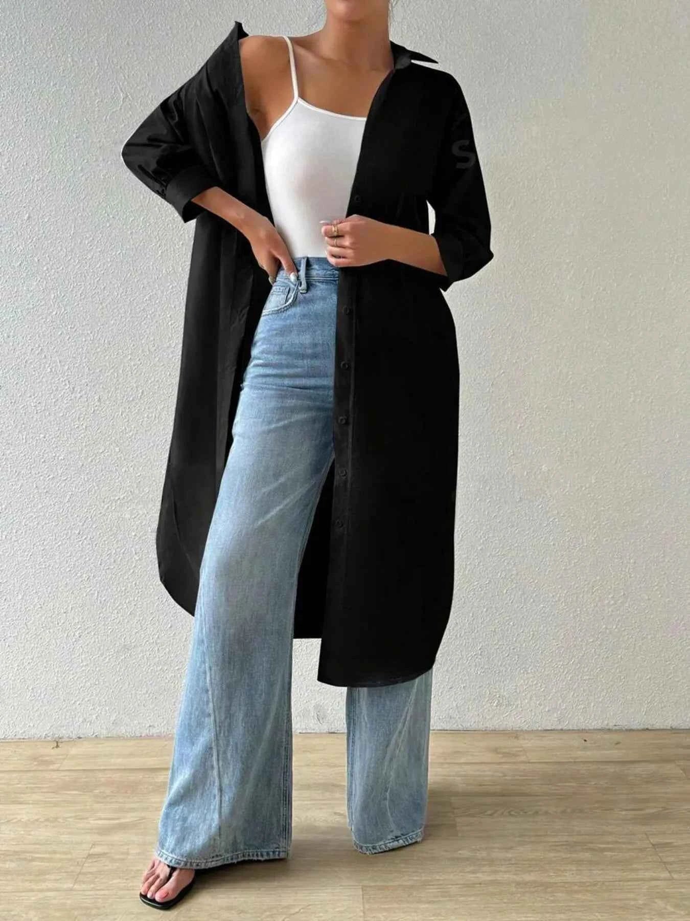 Button-Up Long Sleeve Longline Shirt 79c289f7a20a4c0b80996a1232749b8e-Max-Origin