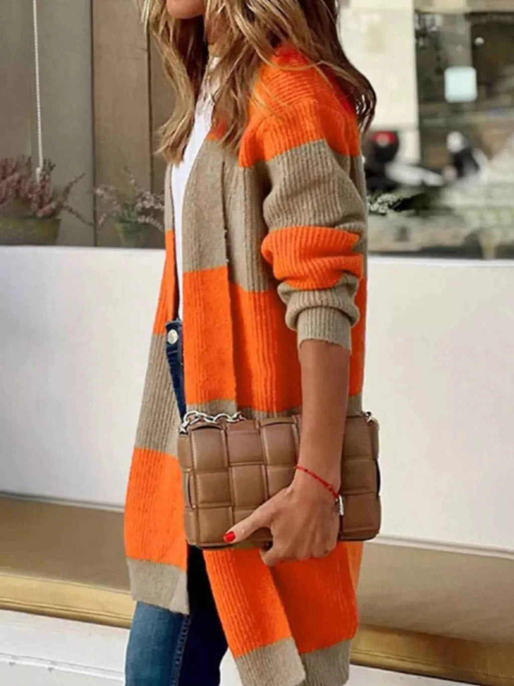 Color Block Open Front Knit Cardigan 79e80a7c84c2415ca8c6d5c011dd11d7-Max-Origin