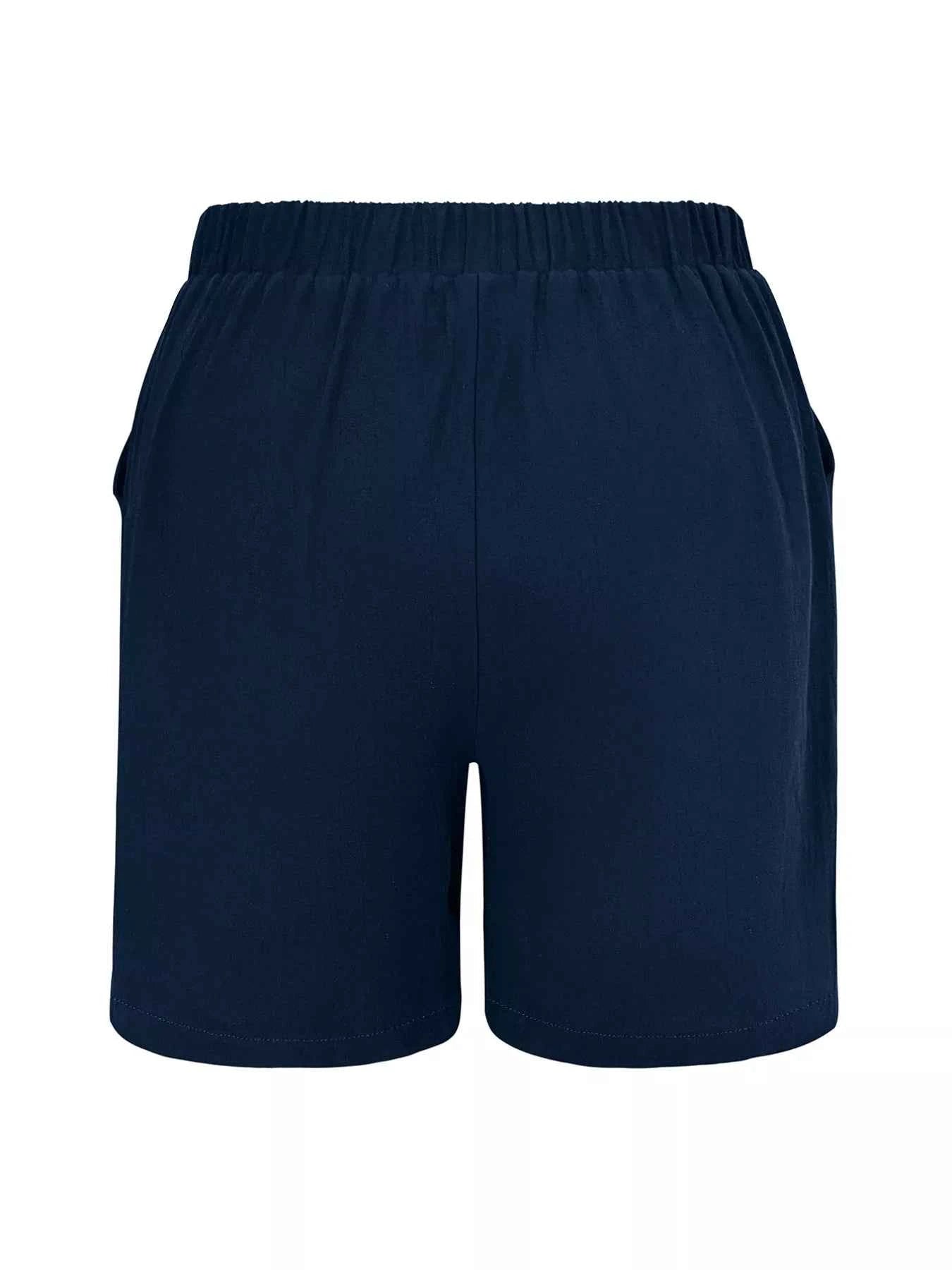 Plus Size Elastic Waist Casual Shorts 79f914a5-c868-4535-831e-f1fb88a54685-Max-Origin