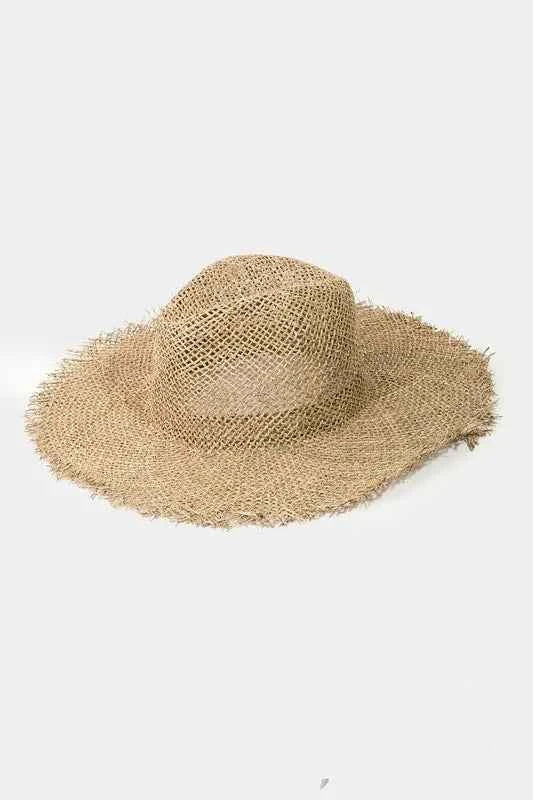 Fame Fringe Edge Straw Braided Western Fedora Hat Tan One Size 79f9734a-36f9-4ea3-81e6-1742d2babcd0-Max-Origin