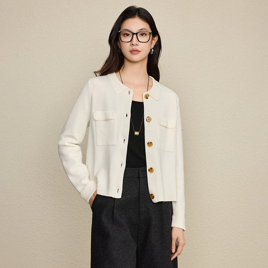 The French-Inspired Crochet-Detail Polo Cardigan 7B9B8DB63A5ECC890045F6F67FDDC294_60dc958f-97cc-4e87-9d05-6f5ab1a8a32e